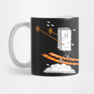 Sushi on skis - winter sports Mug